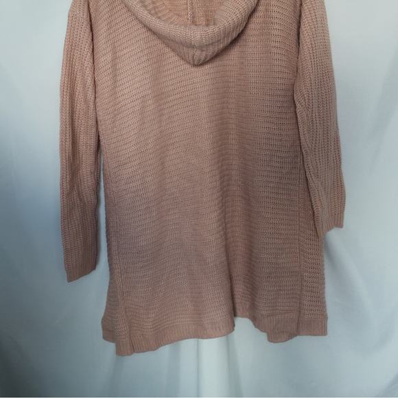 Light Pink Forever 21 Hooded Long Cardigan - Picture 3 of 3
